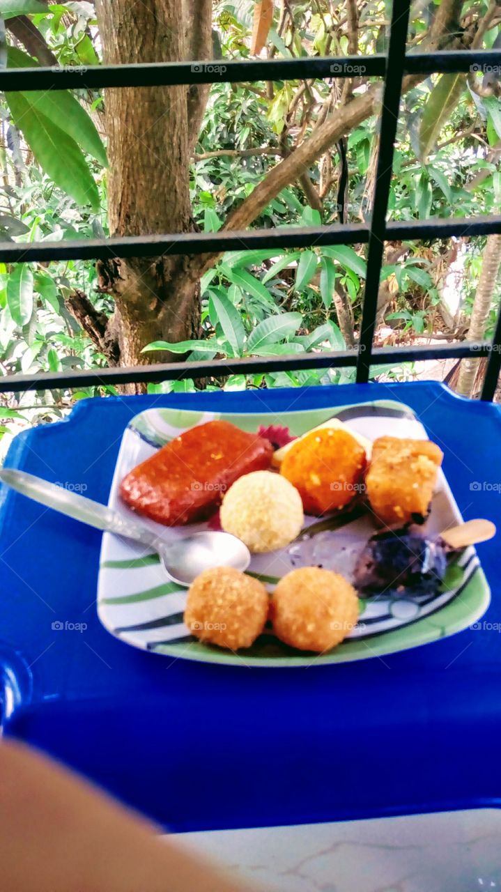 enjoy the the Indian sweets