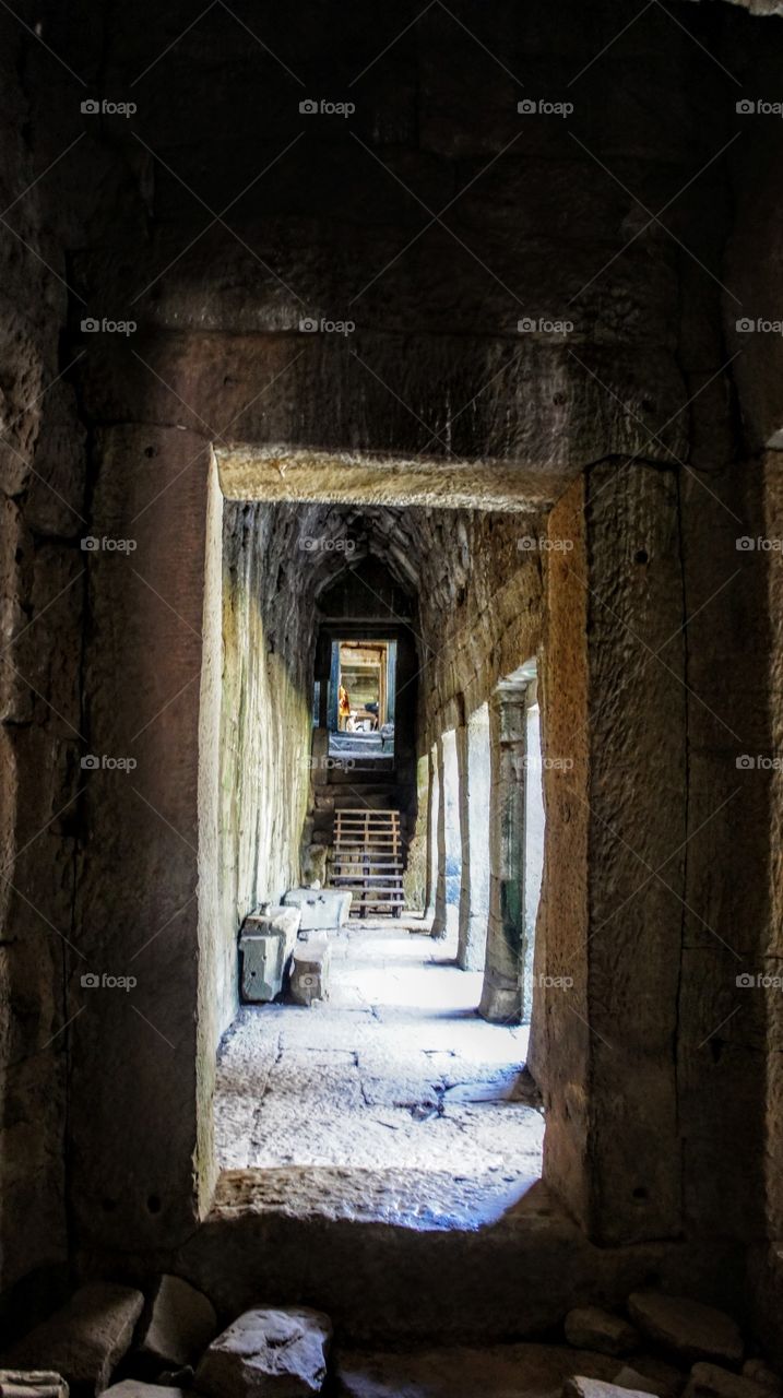 Doors in Cambodian Temple