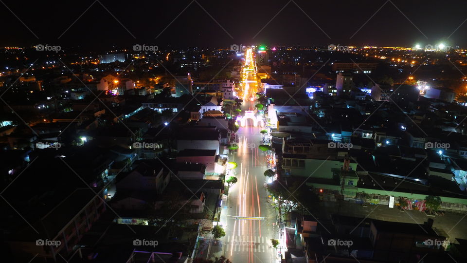 City, Light, Street, Evening, Road