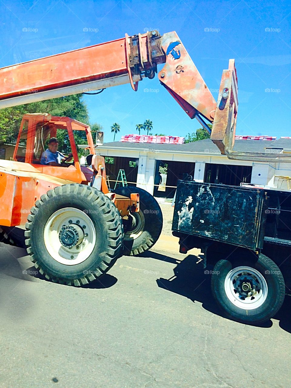 Man with Construction Equipment