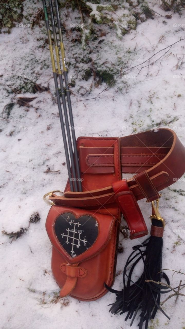 Quiver archery wintertime