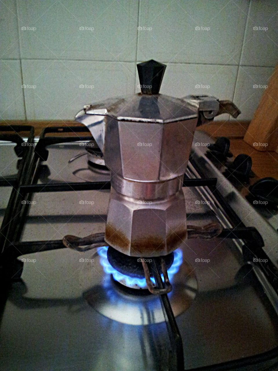 Making coffee