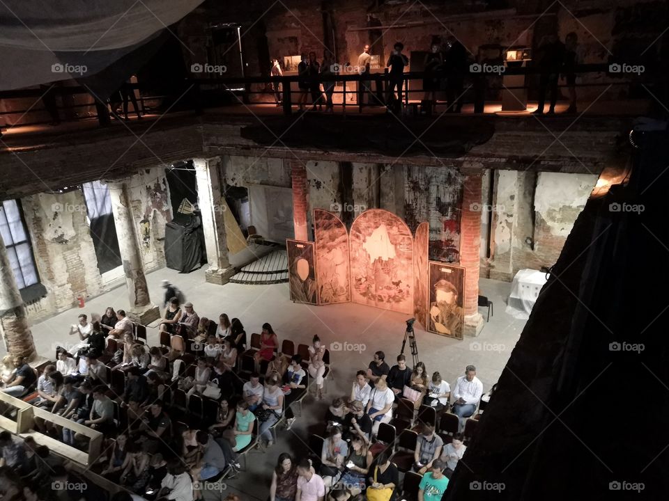 art exhibition and a concert