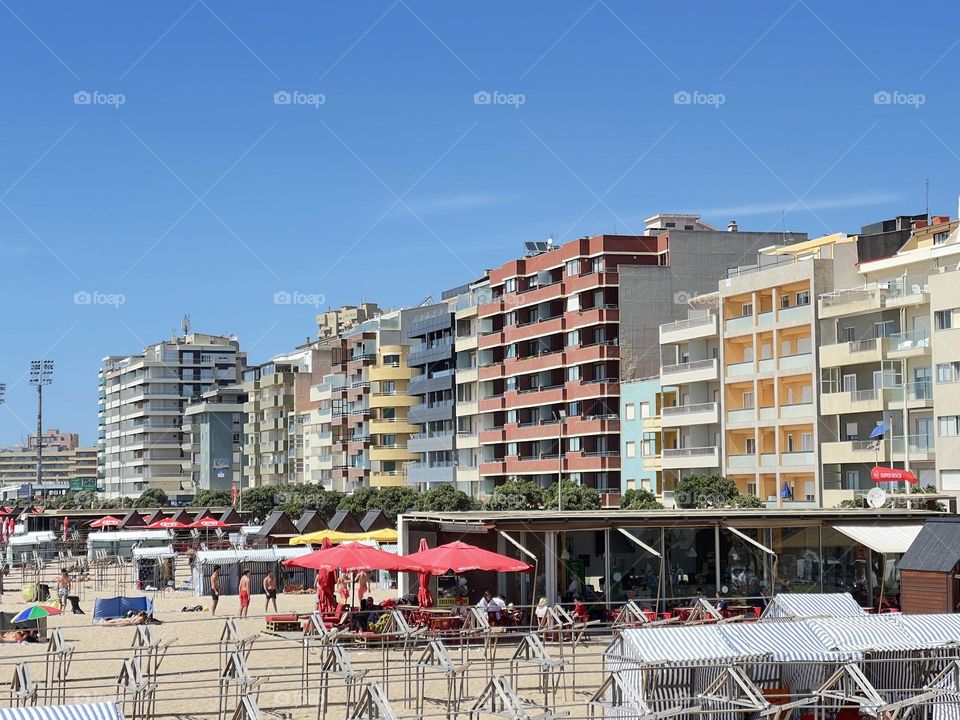 Coastal City in the summer