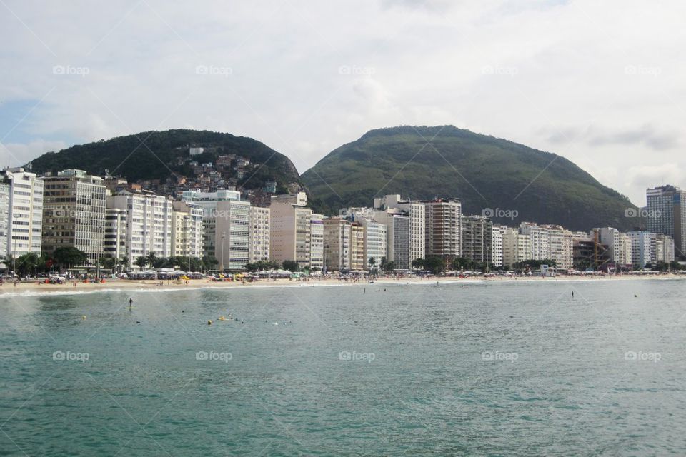 Copacabana beach in Rio de Janeiro 