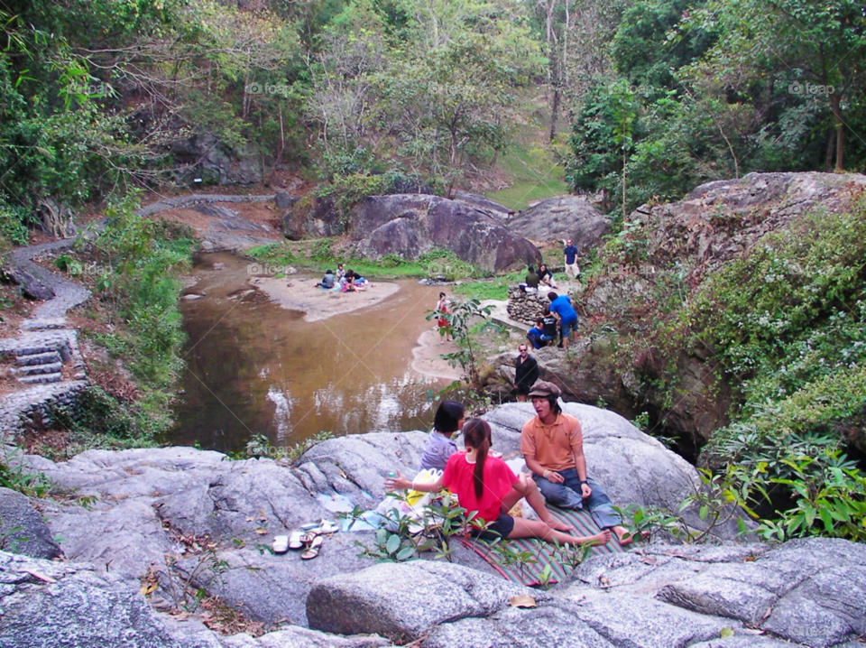 relax waterfall thailand asia by twilite