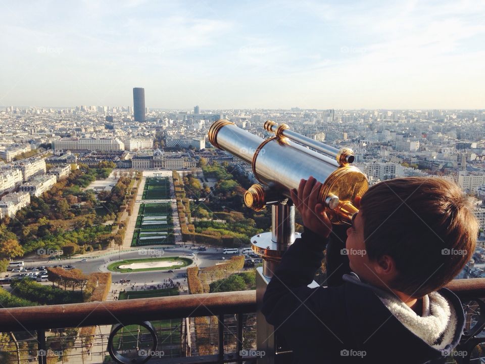 City, Travel, Cityscape, Telescope, Water