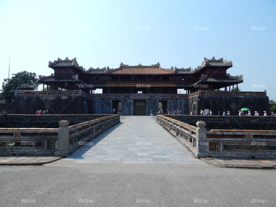 The imperial palace in hue Vietnam 