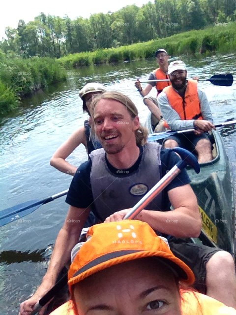 Canoting in Sweden.