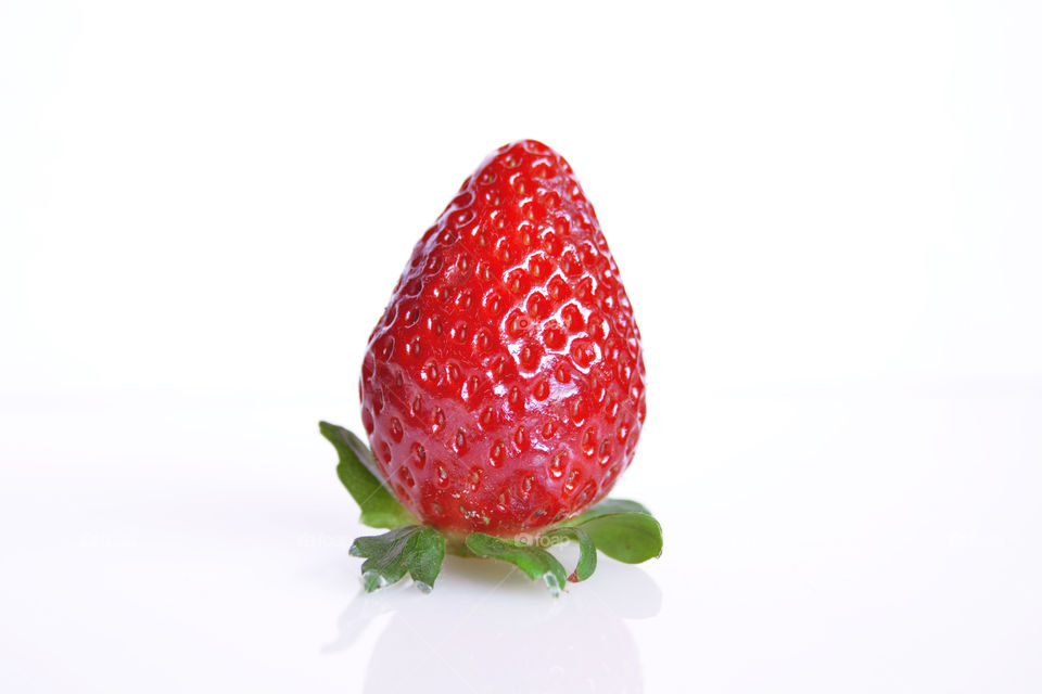 Strawberry on white background