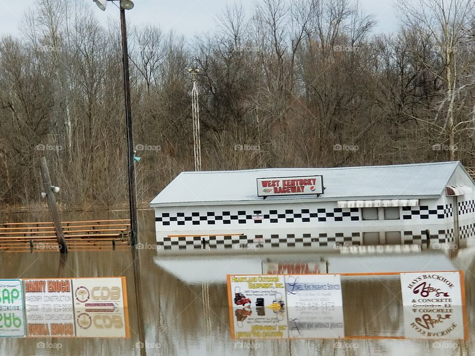 Flooded West Kentucky Raceway