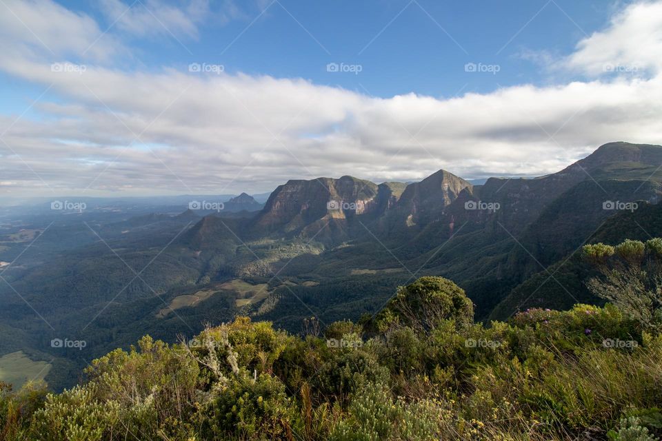 view from the top of Serra do Corvo Branco viewpoint, Santa Catarina, Brazil