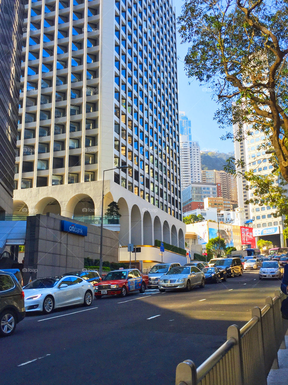 Central streets in Hong Kong