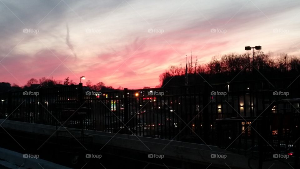 Pink Cincinnati Sunset 