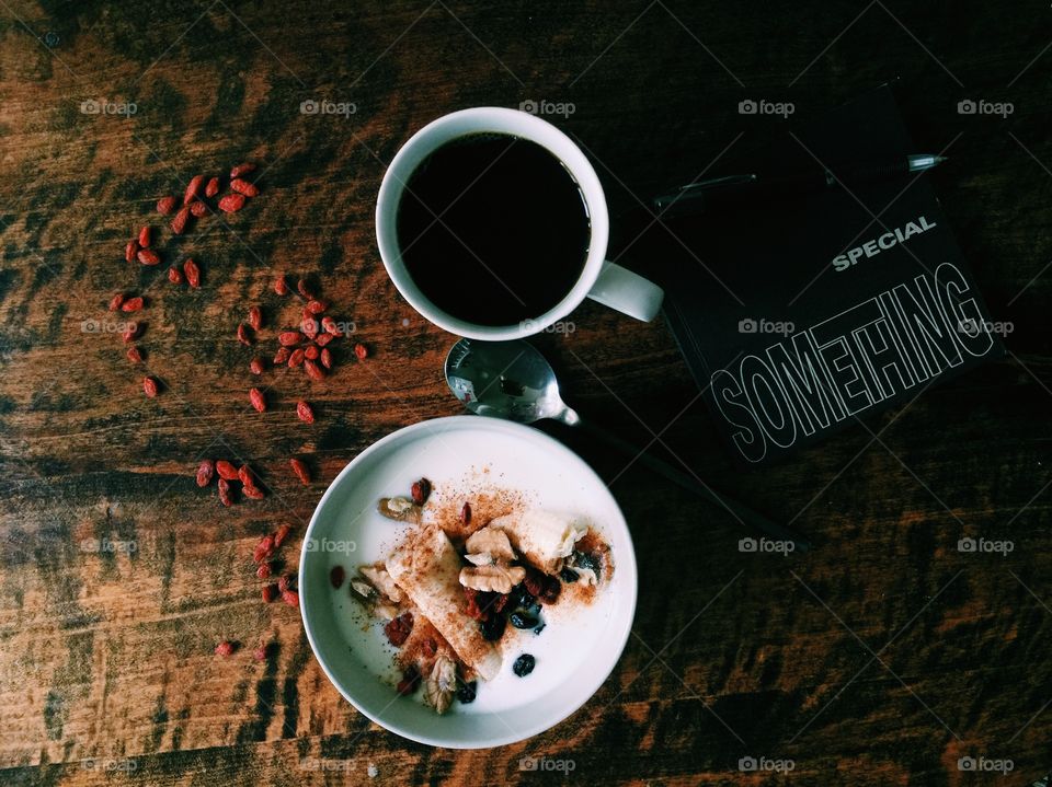 Breakfast on the table