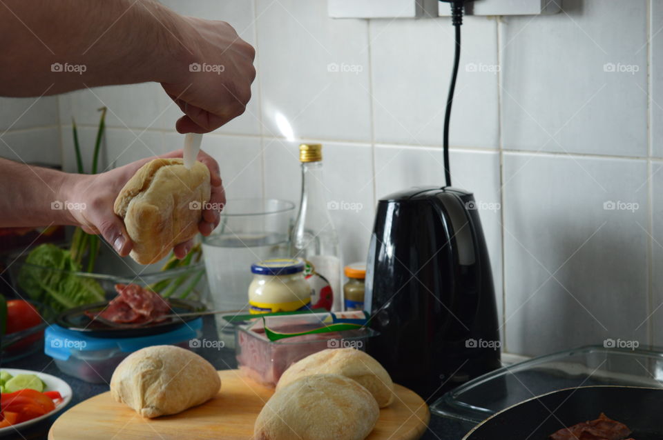 Morning rituals-preparing breakfast