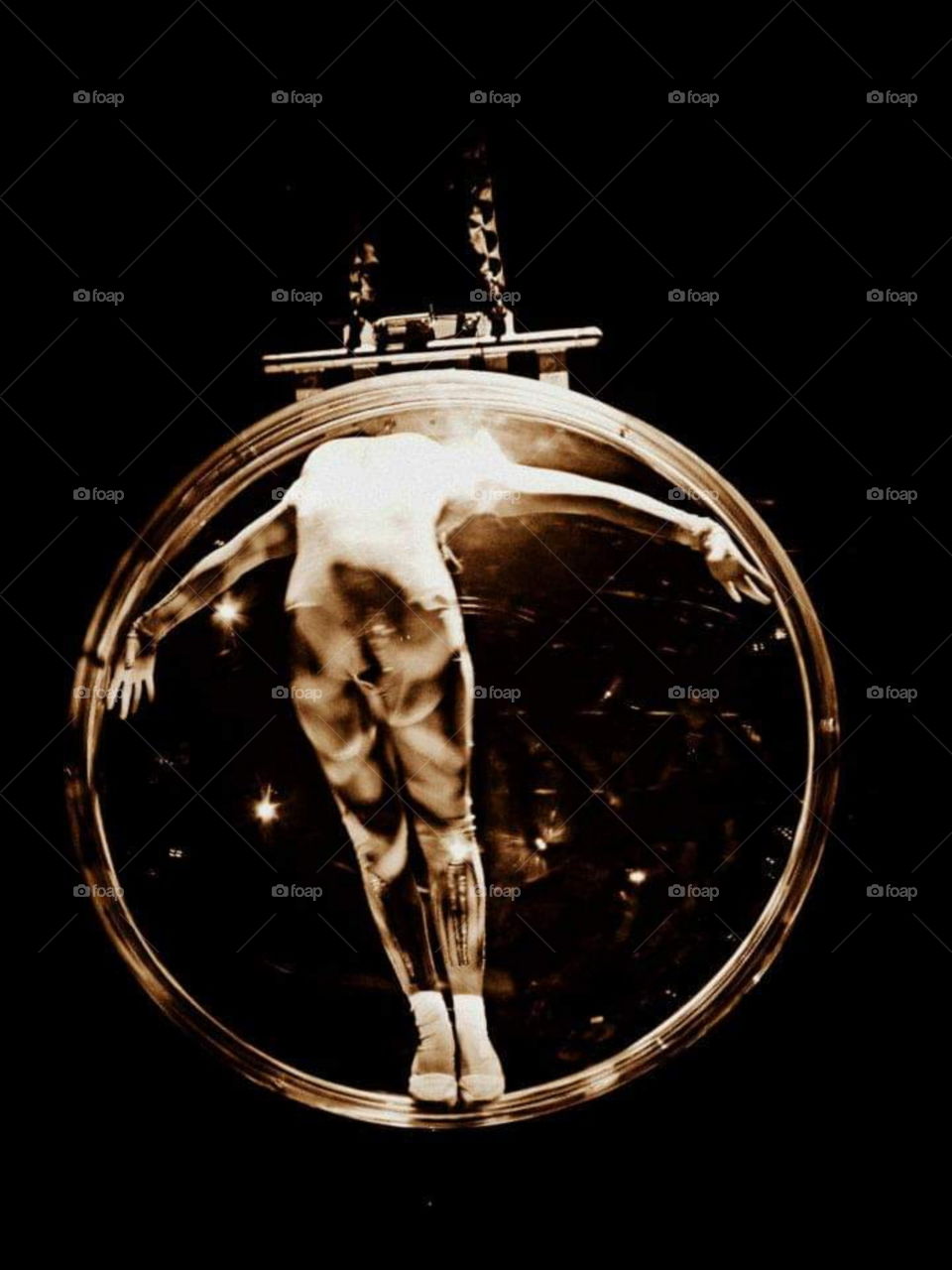 Acrobat in A glass ball