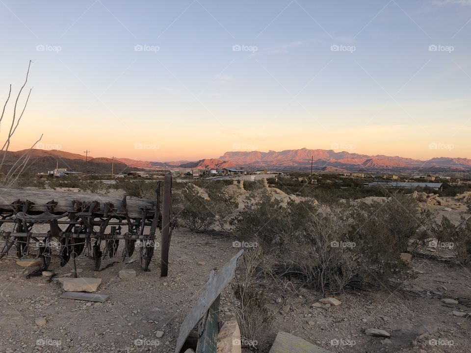 Views from the starlight theater. Terlingua, Texas 