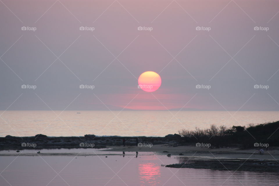 Dawn at the Alimini Lakes, Italy