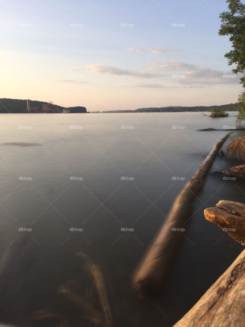 Smokey waters. Long exposure of the mighty Hudson River 