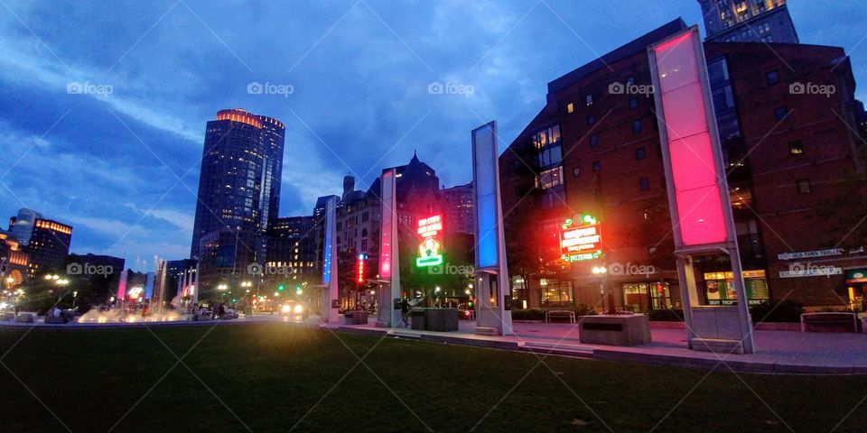 Summer evening in Boston