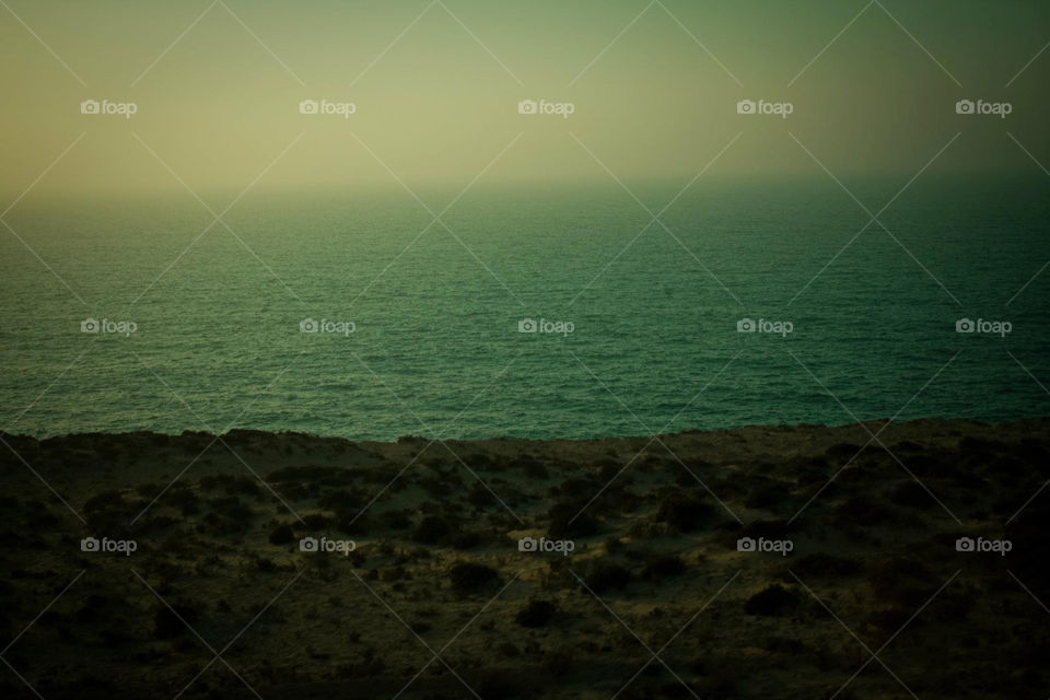 beach sand fog atlantic ocean by bussardel