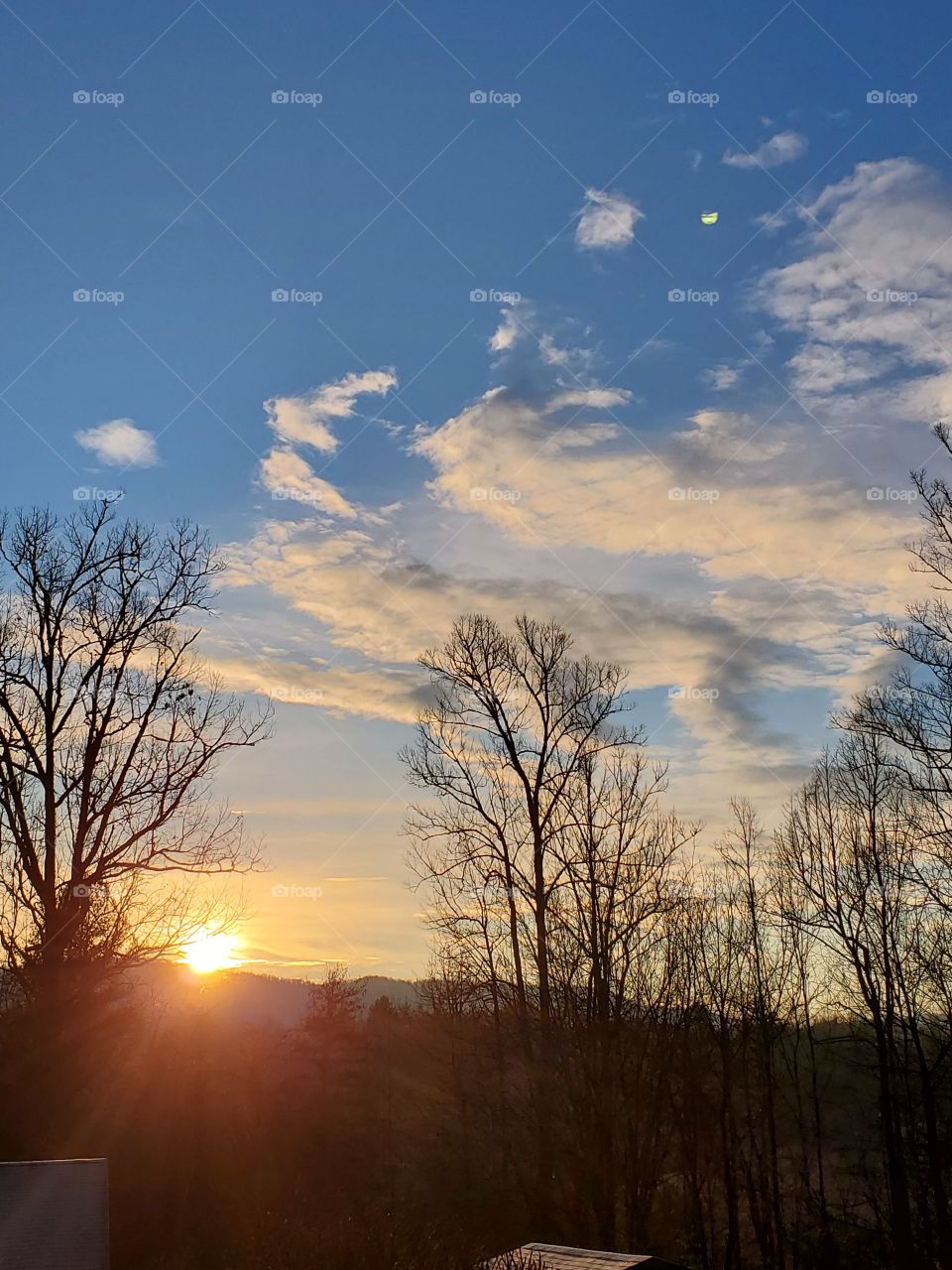 Beautiful morning sunrise