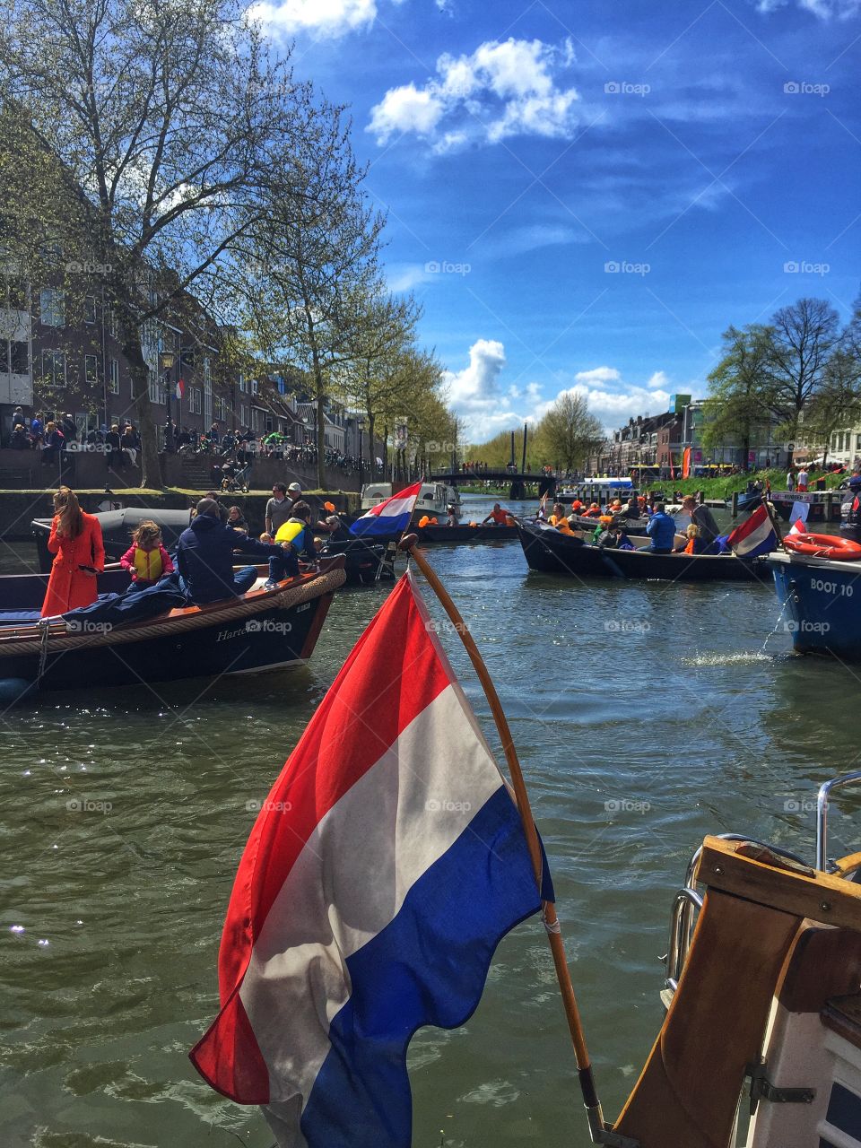 Celebrating kings day in netherlands