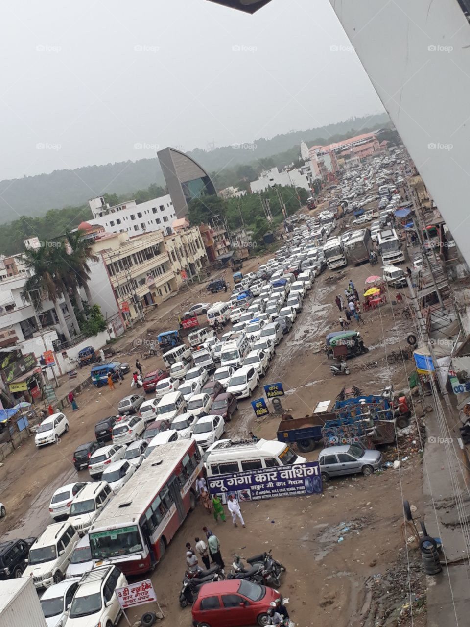 Traffic Jam In NH 58 on 17th June 2018