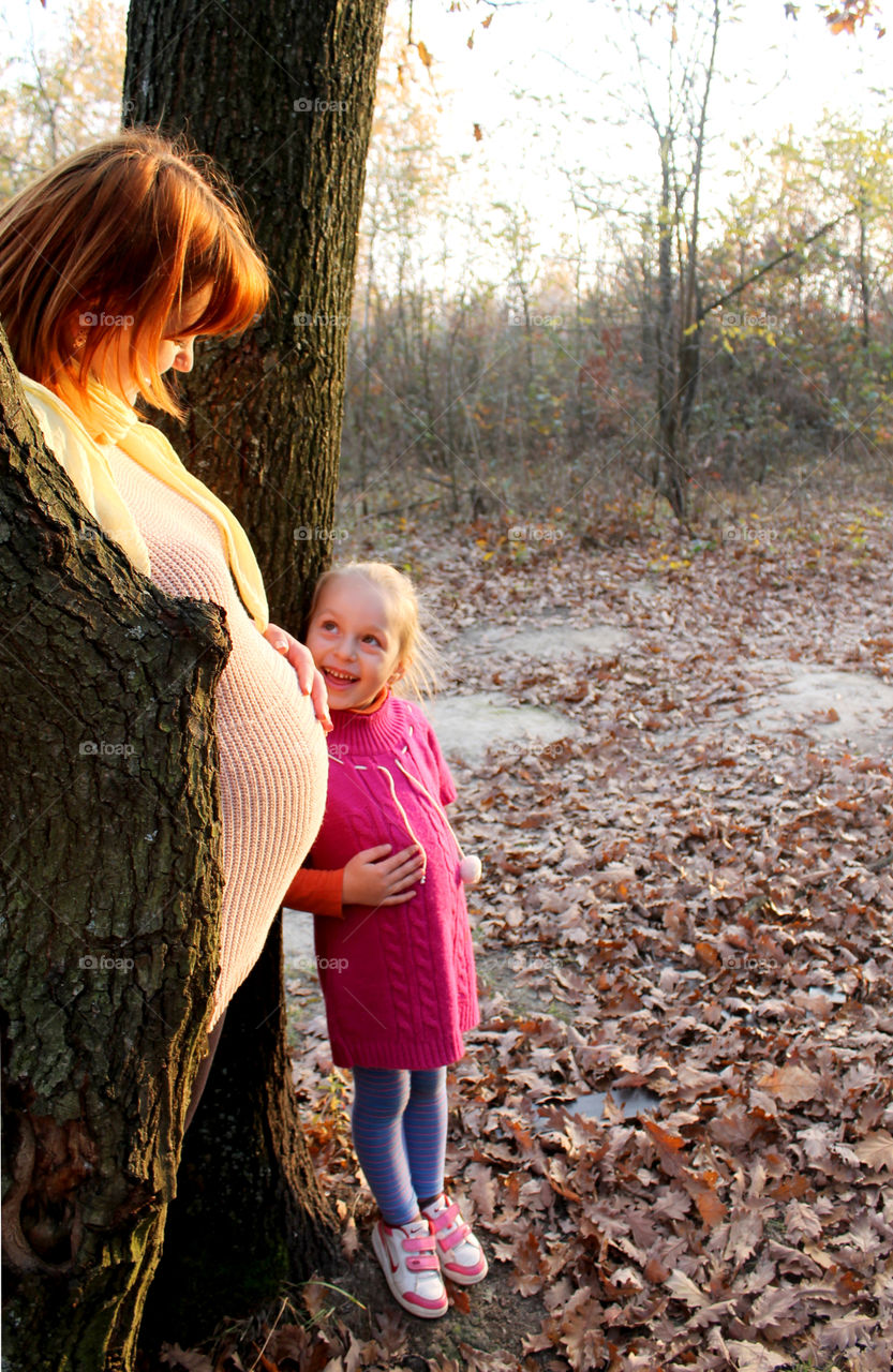 Mother and two daughters