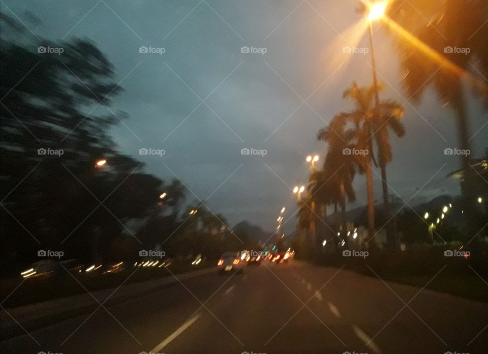 Going to the party with friends