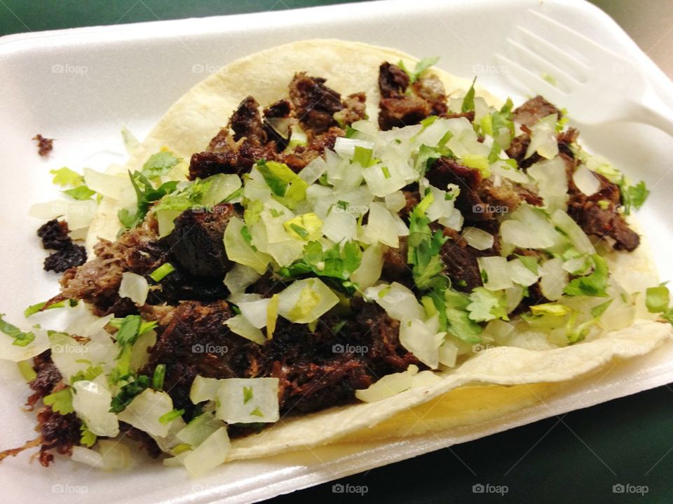 Beef Tongue Taco