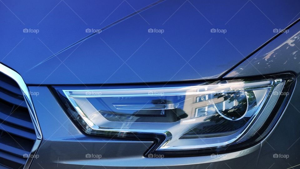 Detail of a modern car