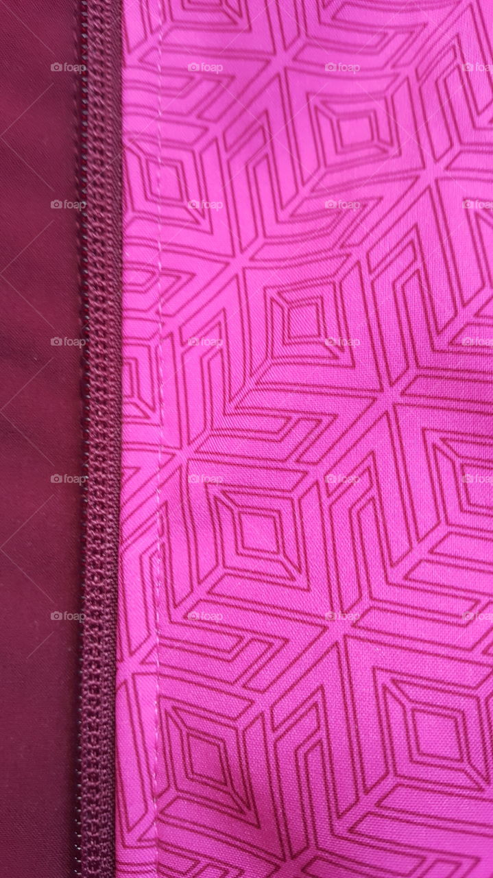 pink colored fabric two tone