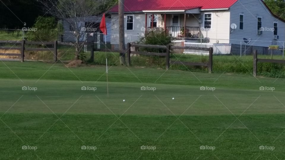 almost hit the flagstick