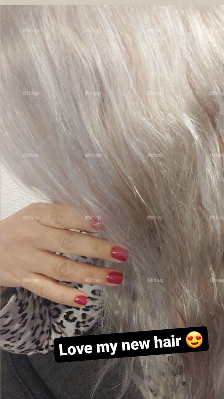 White hair