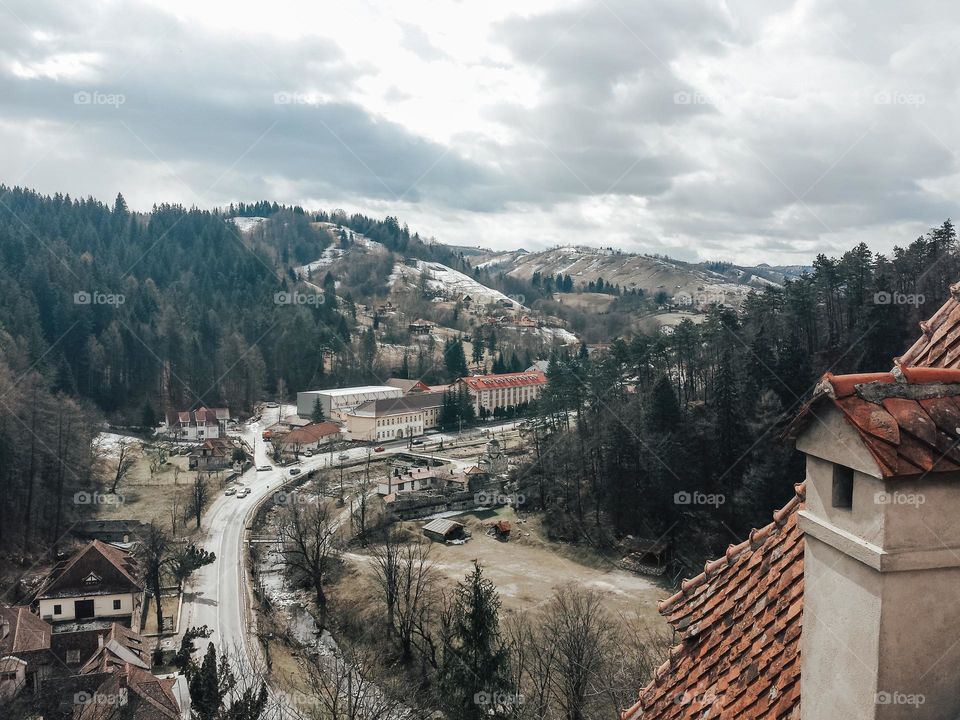 view from dracula's castle