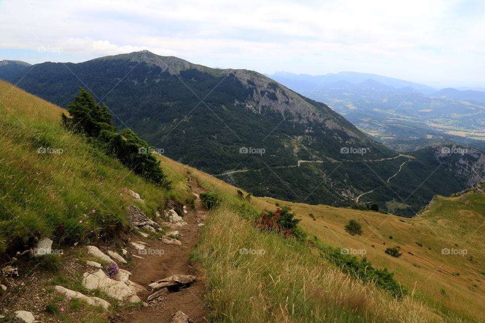 Mountain path French Alps