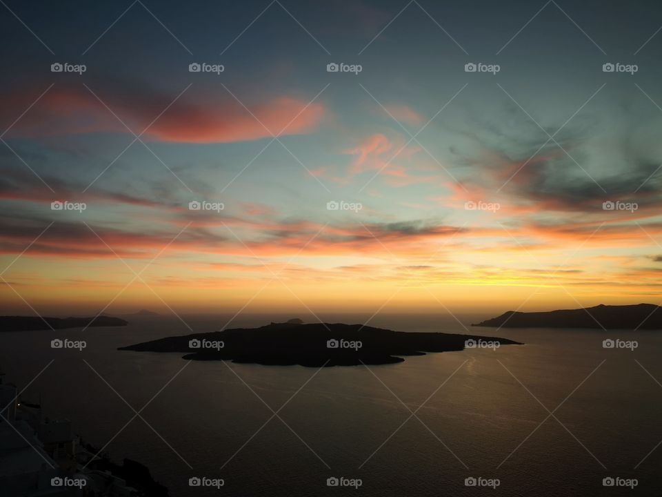 Sunset in Santorini