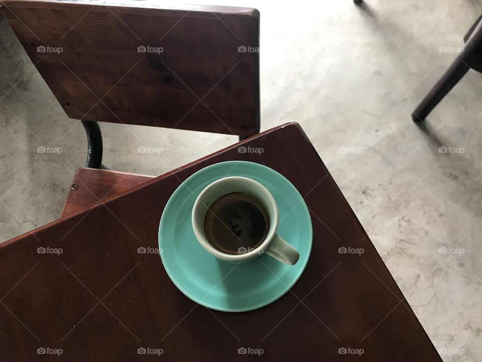 Coffee on table