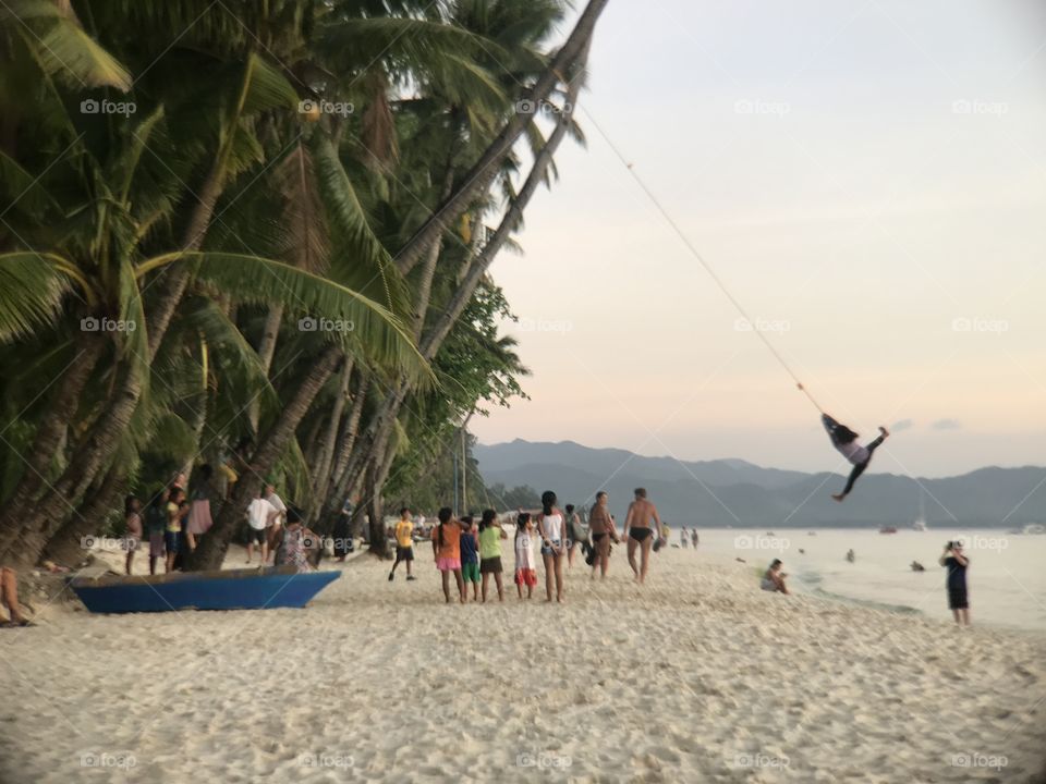 Local kids being kids on Boracay Island 