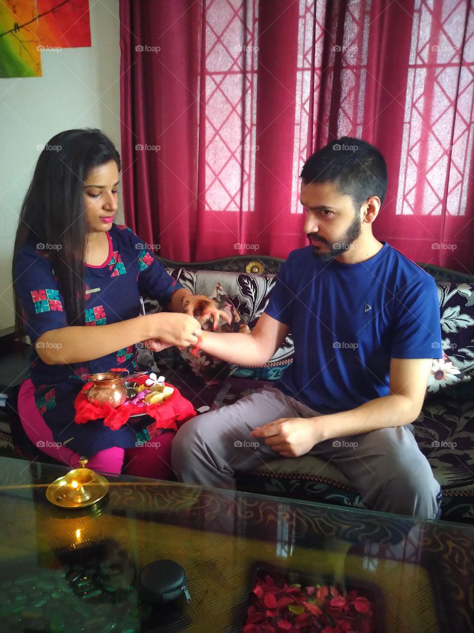 Happy Raksha Bandhan (festival of love between brother and sister)
