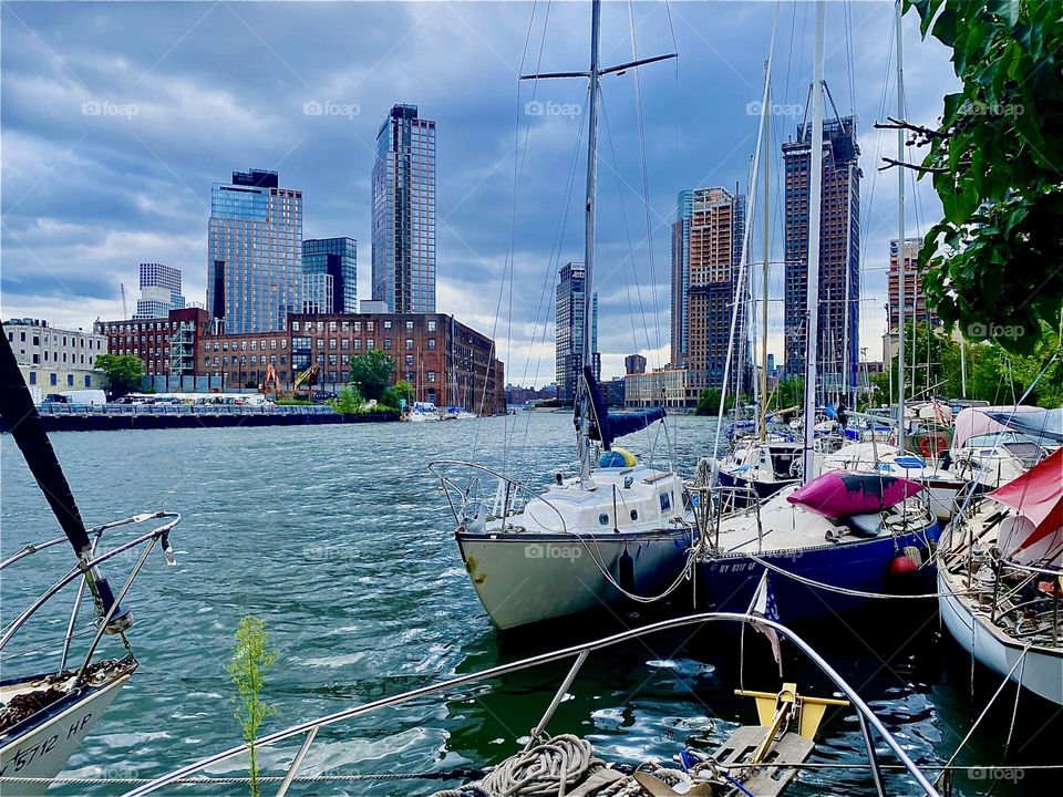 Today the “East River”at “Newtown Creek” by the “Pulaski Bridge” in LIC, Queens looks brighter and shinier than ever before. 2023. Hypnotic Productions