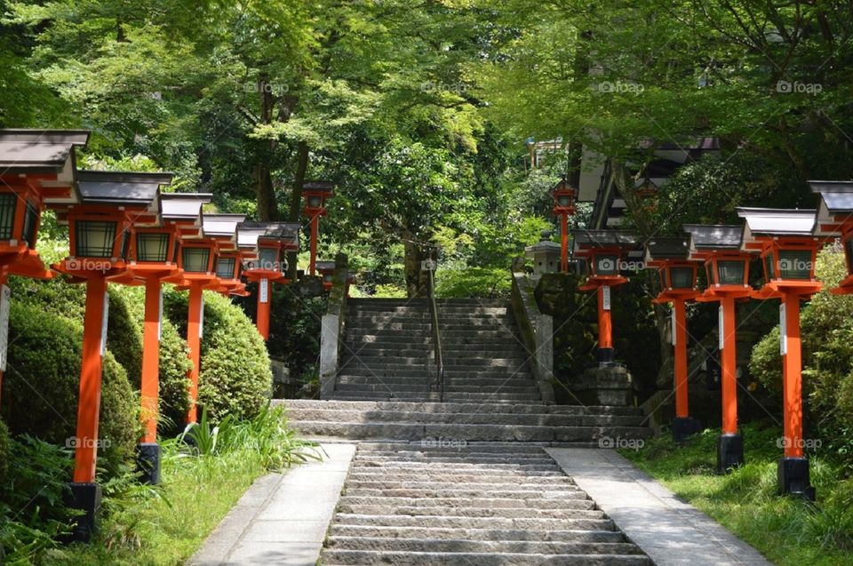 departure to the discovery of the Kurama's temples, Kyoto, Japan