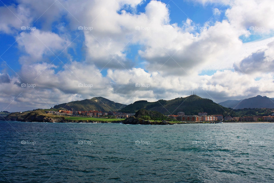 Cloudy weather in Castro-urdiales