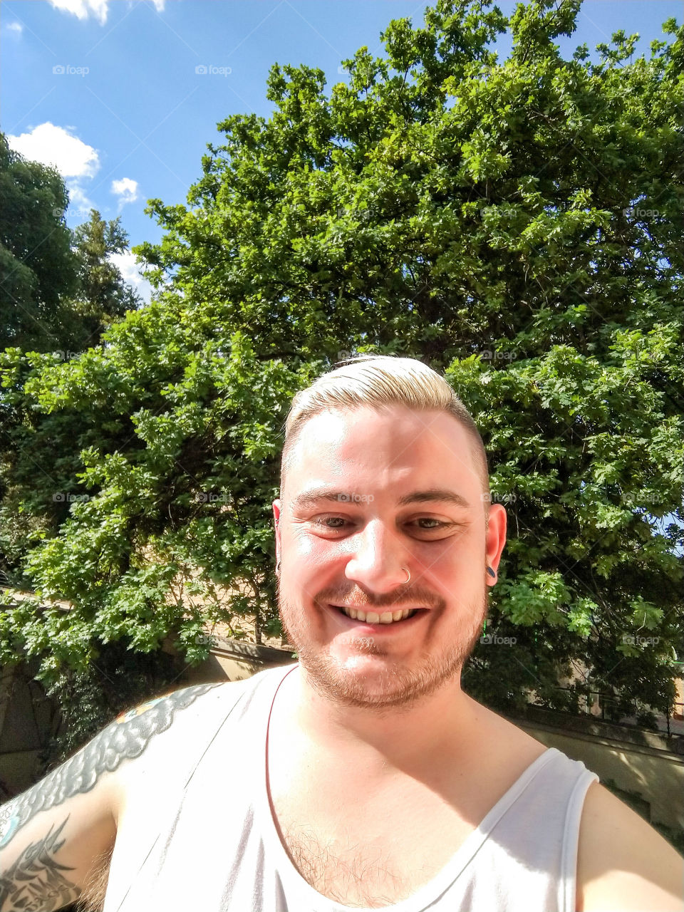 I never do selfies, but damn, today is such a lovely day here in Sandton, Gauteng, South Africa. Just soaking up the sun. Bliss.