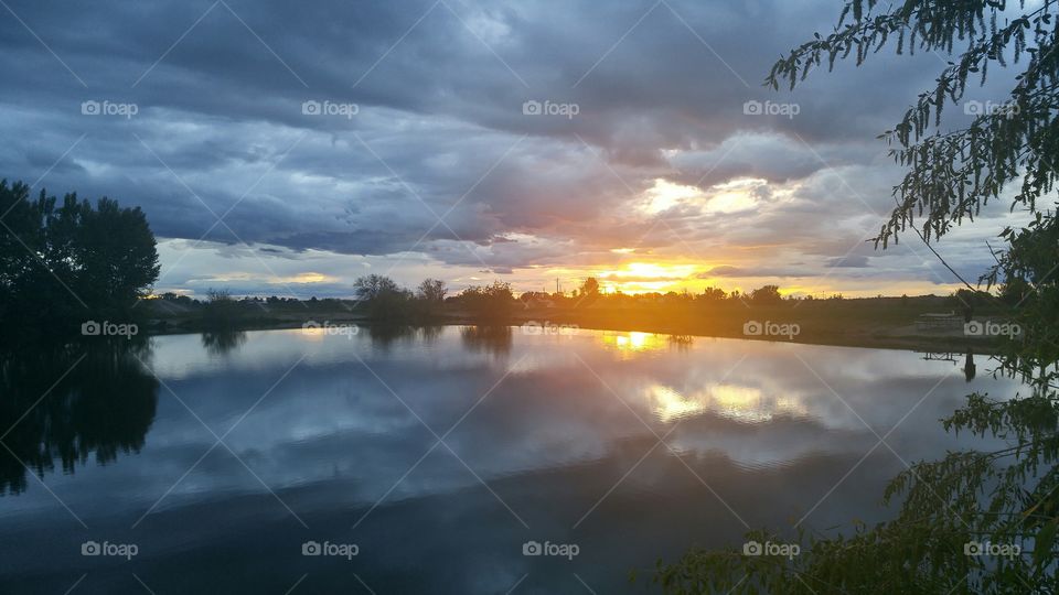 cloudy reflection