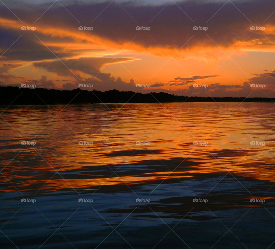 Dramatic sky over the sea