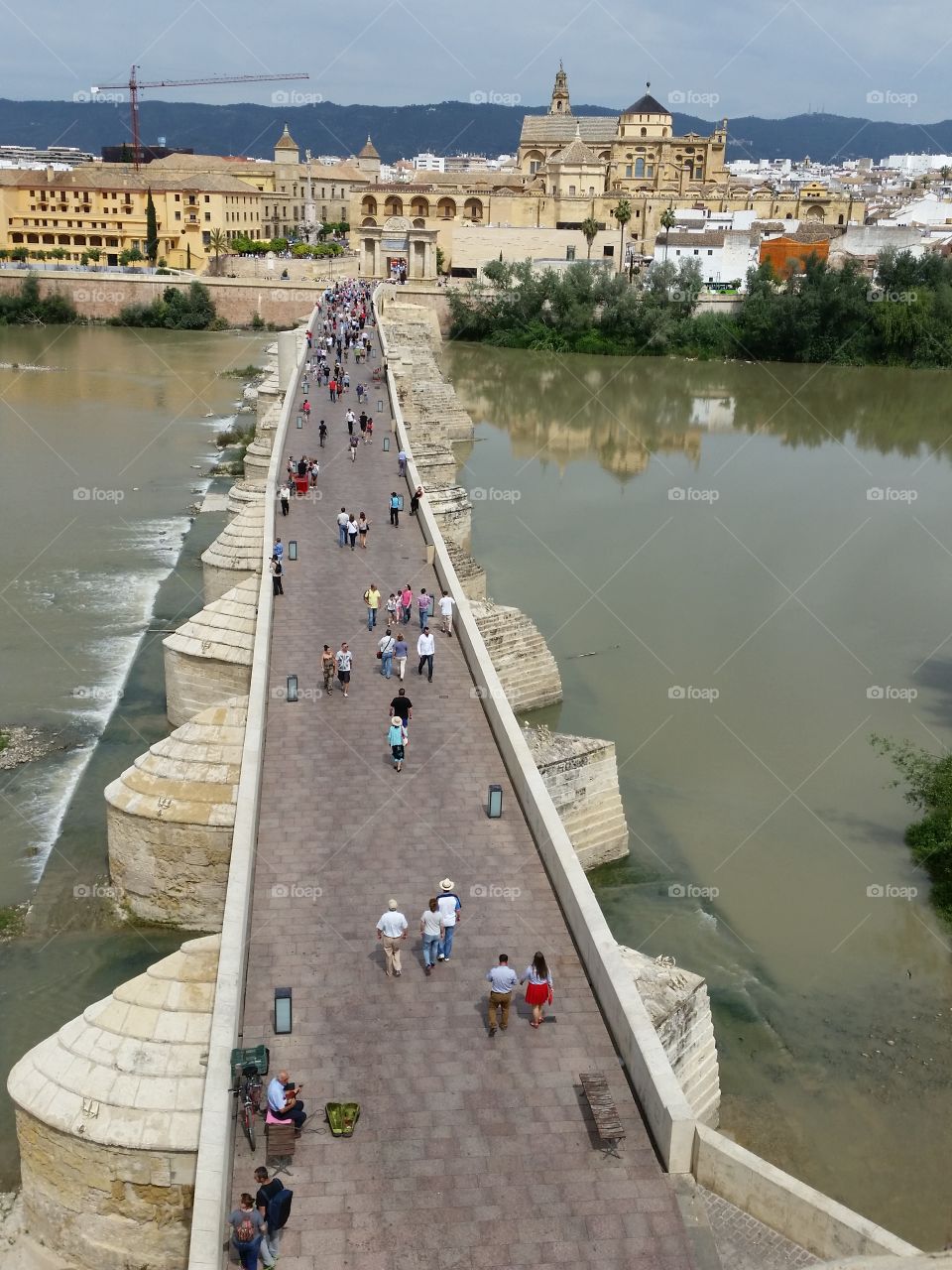 Old bridge to the Mosque. Córdoba, a city with History
