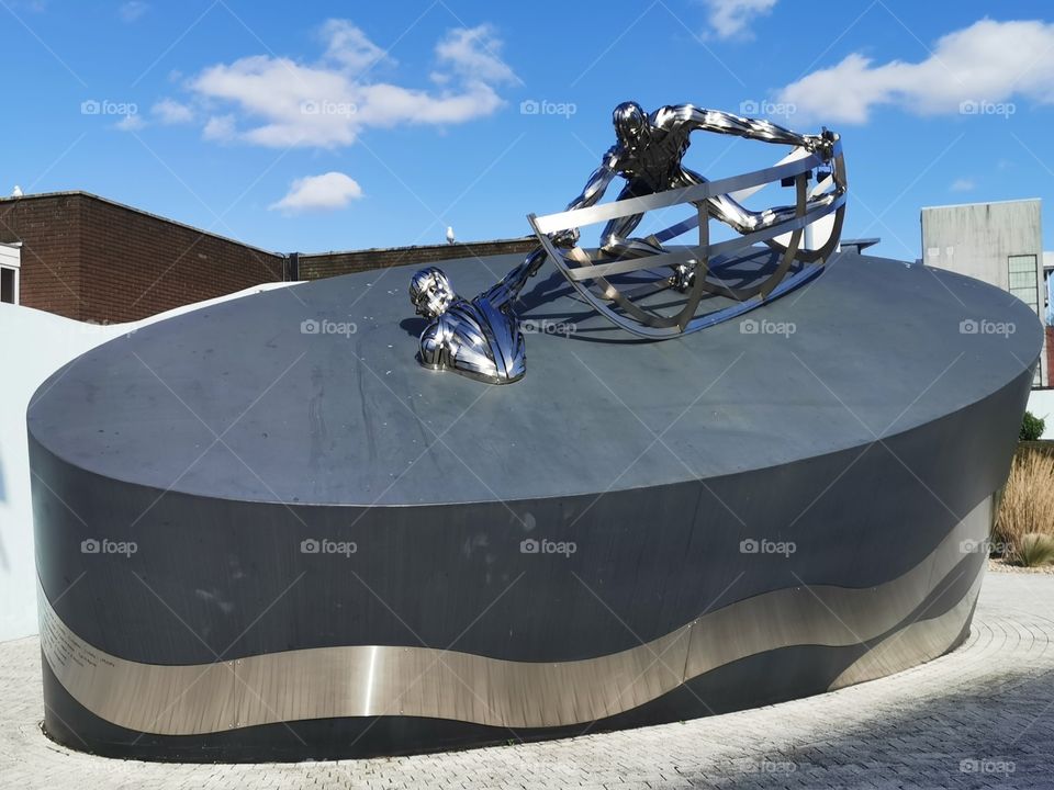 Sculpture outside the RNLI HQ in Poole